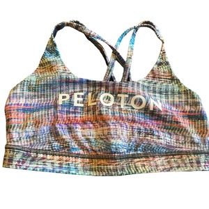 Lululemon x Peloton Energy Bra Digital Oasis Alpine Multi, Size 10